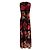 Vestido maxi sin mangas floral rojo / negro Fuzzi Roja - vista 3
