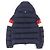 Moncler JANVRY Giacca in Piuma di Nylon Blu Navy - view 4