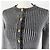 Cardigan a maniche a campana Louis Vuitton Nero M Grigio - vista 3