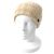Chanel Cashmere COCO Mark Strickmütze für Damen Weiß Roh