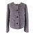 Chaqueta de tweed COACH Signature XS Negro Rosa Blanco