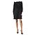 Ganni Schwarzes Rüschenshirt-Minikleid - Größe UK 6