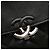 Chanel Nero Piccola Borsa in Pelle di Capra Trapuntata CC - vista 7