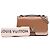 Borsa Very Chain in pelle monogramma marrone Louis Vuitton Ecume Beige - vista 12