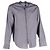 Camicia a maniche lunghe con bottone nascosto Giorgio Armani in cotone grigio