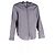 Camicia a maniche lunghe con bottone nascosto Giorgio Armani in cotone grigio - vista 4