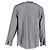 Camicia a maniche lunghe a righe diagonali Giorgio Armani in cotone grigio - vista 3