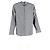 Camicia a maniche lunghe a righe diagonali Giorgio Armani in cotone grigio - vista 4