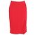 Falda midi Dior en poliéster rojo Roja
