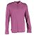 Polo a maniche lunghe Loro Piana in cotone viola Rosso Bordò