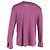 Polo a maniche lunghe Loro Piana in cotone viola Rosso Bordò - vista 3