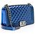 Chanel Metallic Patentleder Alte Medium Boy Bag Blau - Ansicht 2