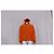 Felpa con zip Balenciaga Crew in cotone arancione - vista 8