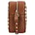 Bolso de Hombro Rockstud Valentino Garavani Castaño  - vista 3