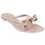 Valentino Garavani Infradito Valentino Rockstud Bow Marrone Carne