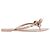 Valentino Garavani Infradito Valentino Rockstud Bow Marrone Carne - vista 6