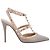 Pumps Rockstud in pelle marrone Valentino Garavani Grigio