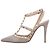 Pumps Rockstud in pelle marrone Valentino Garavani Grigio - vista 2