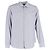 Camicia a maniche lunghe con motivo Giorgio Armani in cotone grigio Multicolore