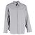Giorgio Armani Patterned Hidden Button Shirt in Grey Cotton