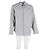 Giorgio Armani Patterned Hidden Button Shirt in Grey Cotton - view 4