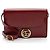 Bolso de hombro de cuero GG de Gucci Roja