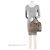 Louis Vuitton Mahina Leder Cirrus PM Handtasche Grau - Ansicht 5