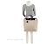 Borsa Hermès Vintage Toile Cabas Herbag 40 Marrone Beige - vista 5
