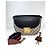 Padlock Borsa a spalla nera Gucci GG Supreme Web con lucchetto Marrone - vista 2