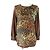 Autre Marque PULLOVER IN LANA E SETA CON STAMPA LEOPARDO LEONARD FASHION Marrone