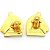 Hermès Gemelli a forma di Cavallo Hermes in Placcatura Oro D'oro - vista 3
