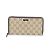Gucci Brauner GG Canvas Lange Brieftasche