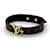 Bracciale Charm Monogram Louis Vuitton Marrone D'oro Monogramma Pelle verniciata Tela Placcato in oro
