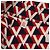 VALENTINO Camicia a maniche lunghe in seta rossa navy Auth ym053M Rosso Blu navy - vista 9