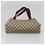GUCCI GG Supreme Web Sherry Line Tote Bag PVC Beige Oro 39 002 4487 Auth ti3236 - vista 9