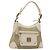 Borsa a spalla in tela MCM Vicetos Logogram beige oro Auth 129427 D'oro