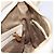 Borsa a spalla in tela MCM Vicetos Logogram beige oro Auth 129427 D'oro - vista 18