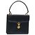 Borsa a mano GUCCI in pelle blu navy oro Auth ep9190 D'oro