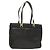 Borsa Tote Gancini in pelle nera e oro di Salvatore Ferragamo Auth bs26846 Nero D'oro