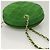 CHANEL Borsa a Mano Matelassé con Catena in Suede 2 vie Verde Oro CC Auth 127613 D'oro - vista 6