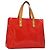 LOUIS VUITTON Monogram Vernis Reade PM Borsa a Mano Rossa M91088 LV Auth bs26765 Rosso