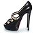 Christian Louboutin, décolleté platform Black Mademoi Nero - vista 2