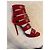Sandali Philipp Plein Loves Rock and Roll in pelle rossa Rosso - vista 2
