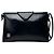 Vintage Givenchy schwarze Lackledertasche Marineblau