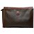 Triomphe Céline Clutch in pelle monogramma vintage Celine marrone