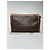 Triomphe Céline Clutch in pelle monogramma vintage Celine marrone - vista 10