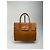 Vintage Courreges Leder-Wolltasche braun