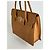 Vintage Courreges Leder-Wolltasche braun - Ansicht 11