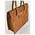 Vintage Courreges Leder-Wolltasche braun - Ansicht 12