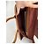 Vintage Courreges Leder-Wolltasche braun - Ansicht 4